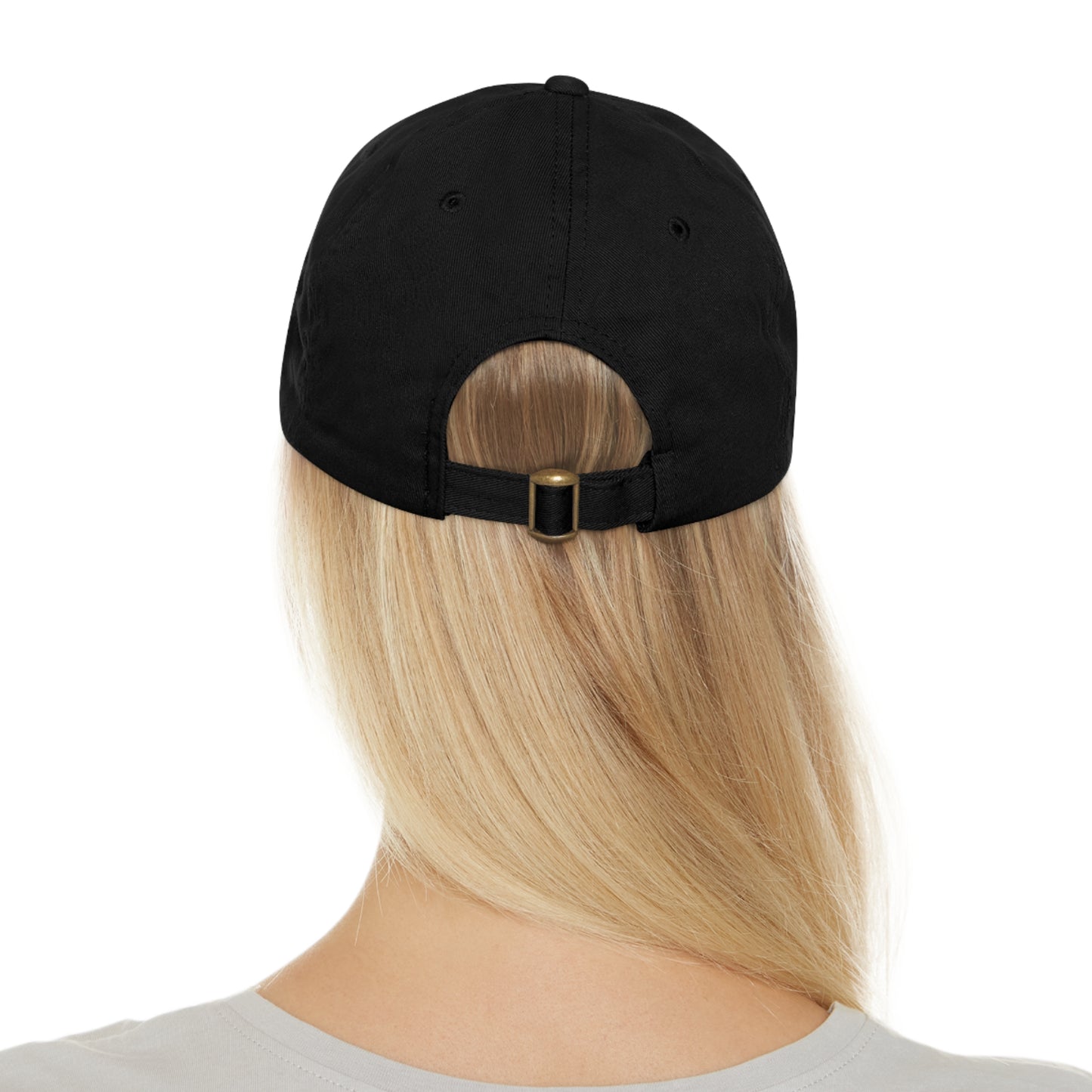 Women's Hat with Leather Logo Patch
