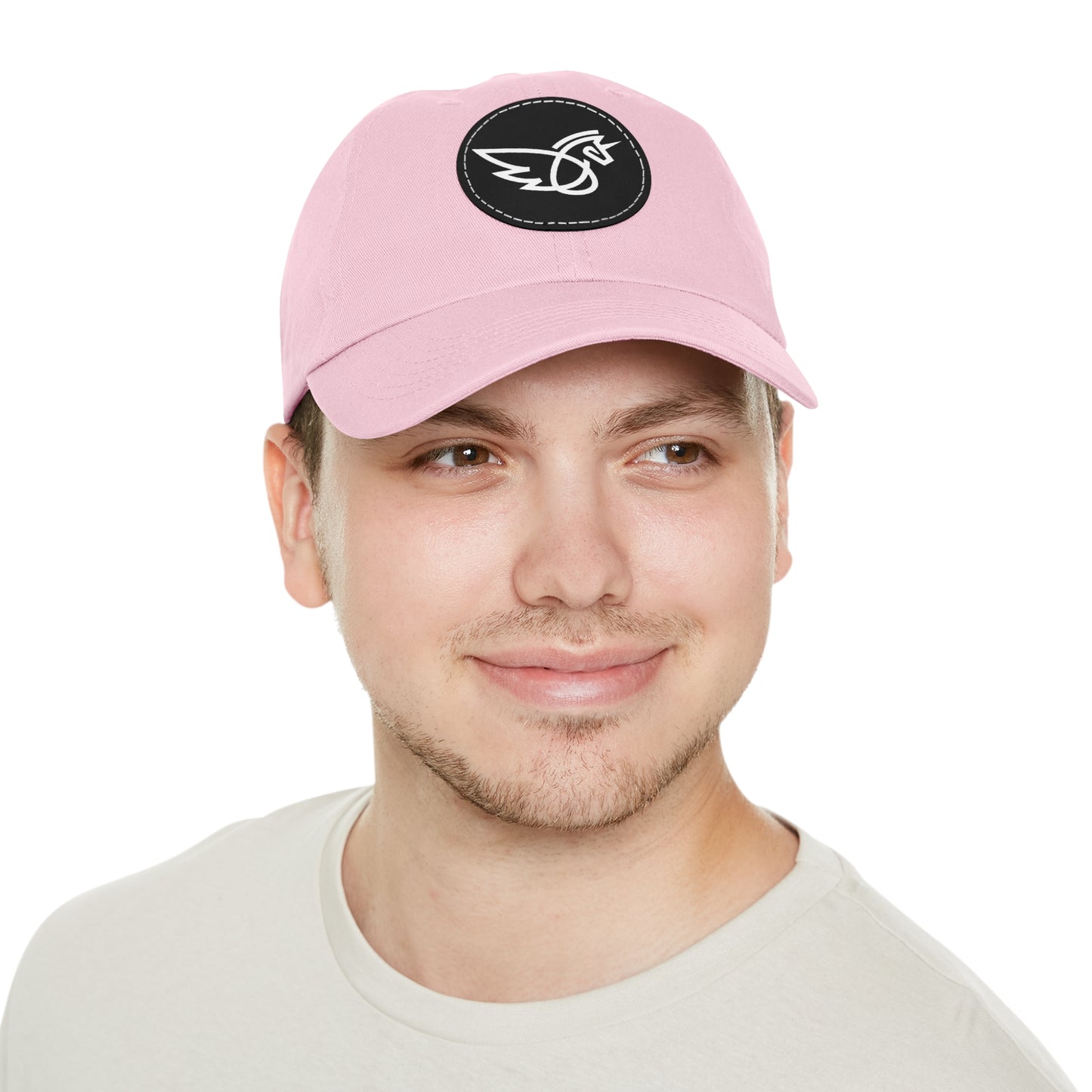 Women's Hat with Leather Logo Patch