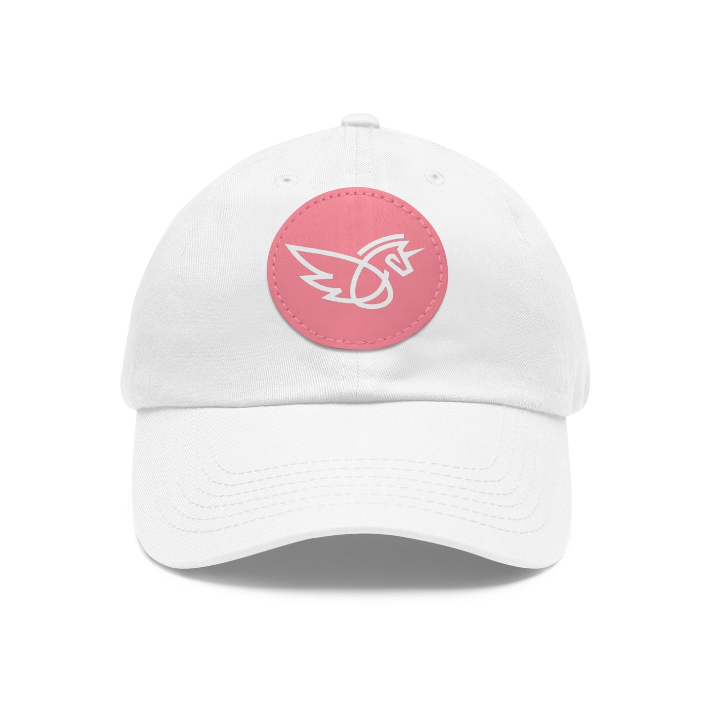 Women's Hat with Leather Logo Patch