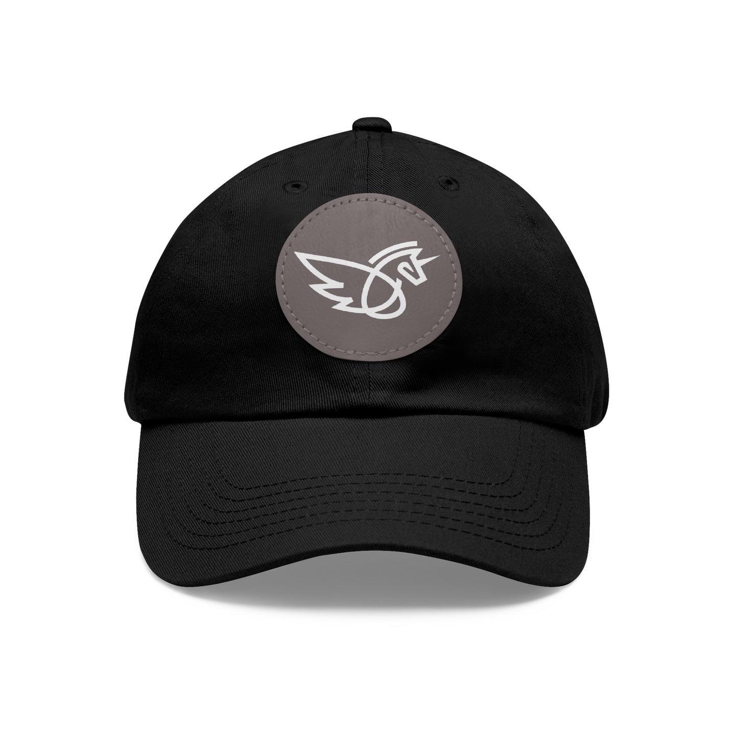 Women's Hat with Leather Logo Patch