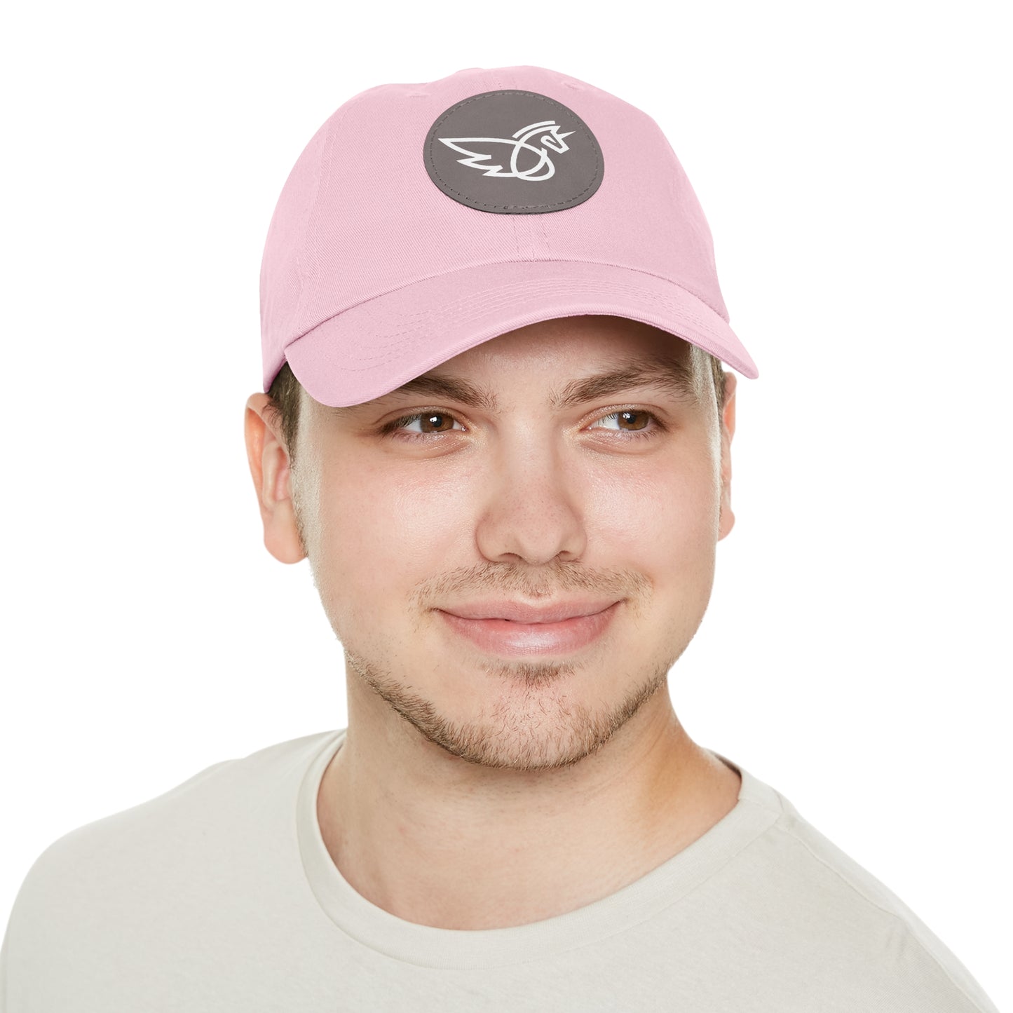 Women's Hat with Leather Logo Patch