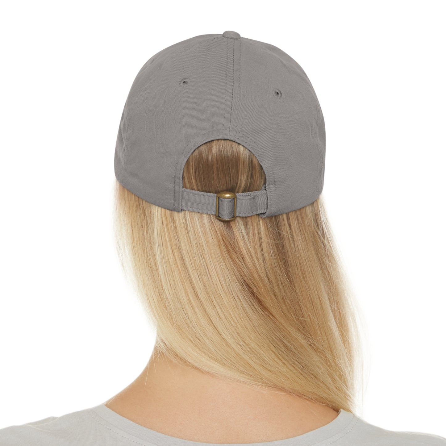 Women's Hat with Leather Logo Patch