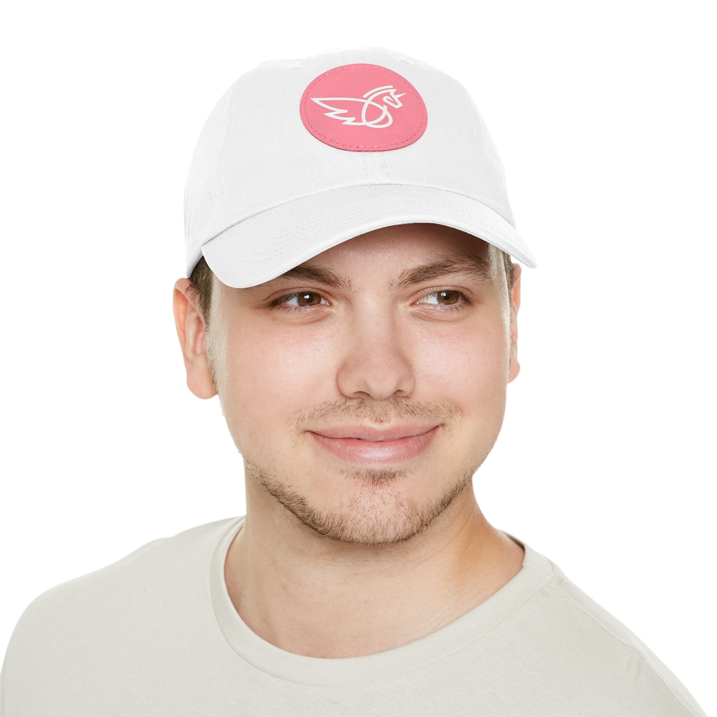 Women's Hat with Leather Logo Patch