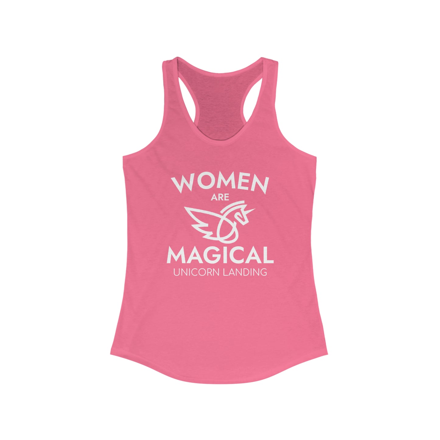Women's Hot Pink Logo Tank