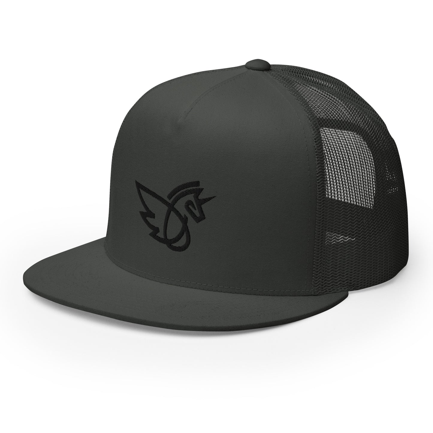 Flat Bill Logo Trucker Cap