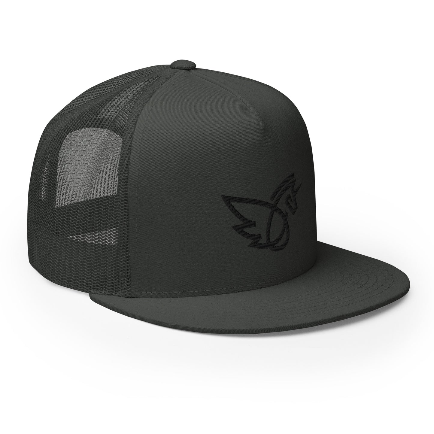 Flat Bill Logo Trucker Cap