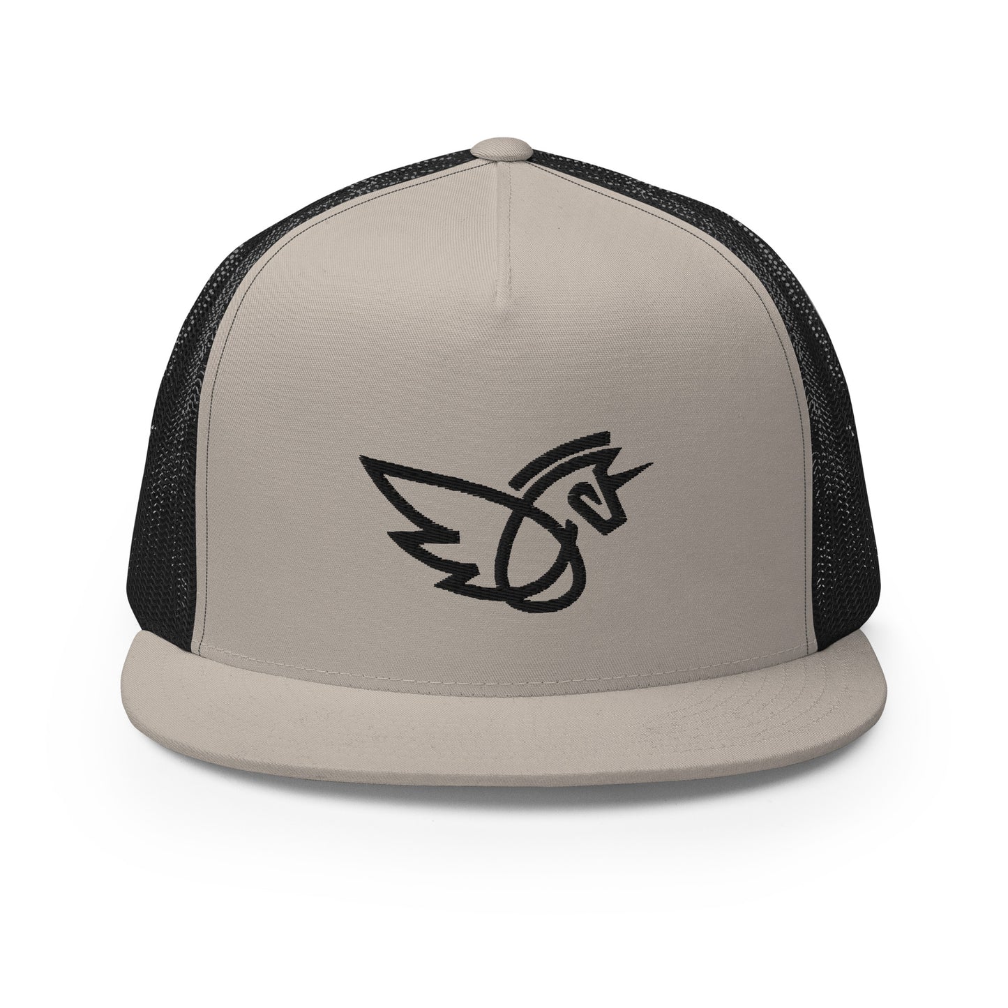 Flat Bill Logo Trucker Cap