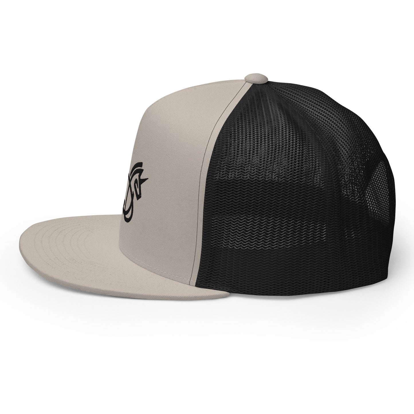 Flat Bill Logo Trucker Cap