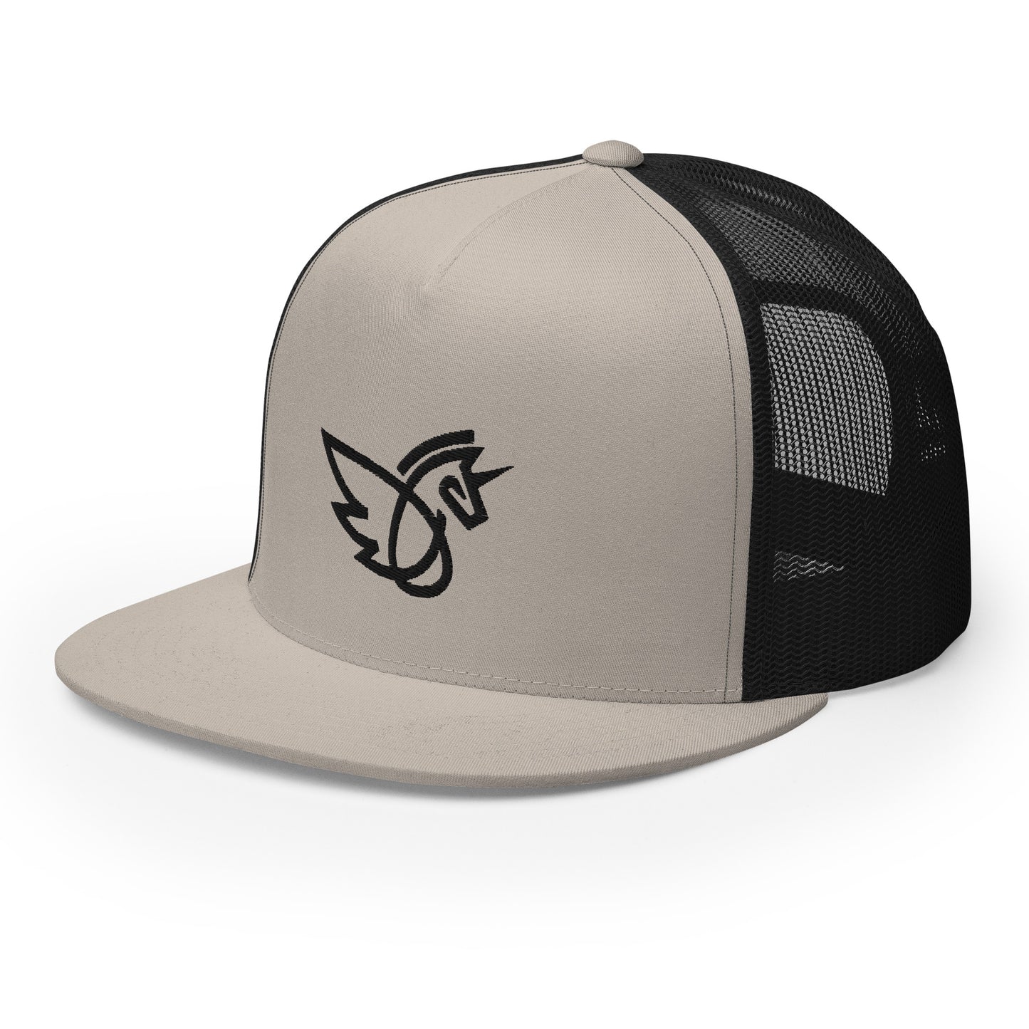 Flat Bill Logo Trucker Cap