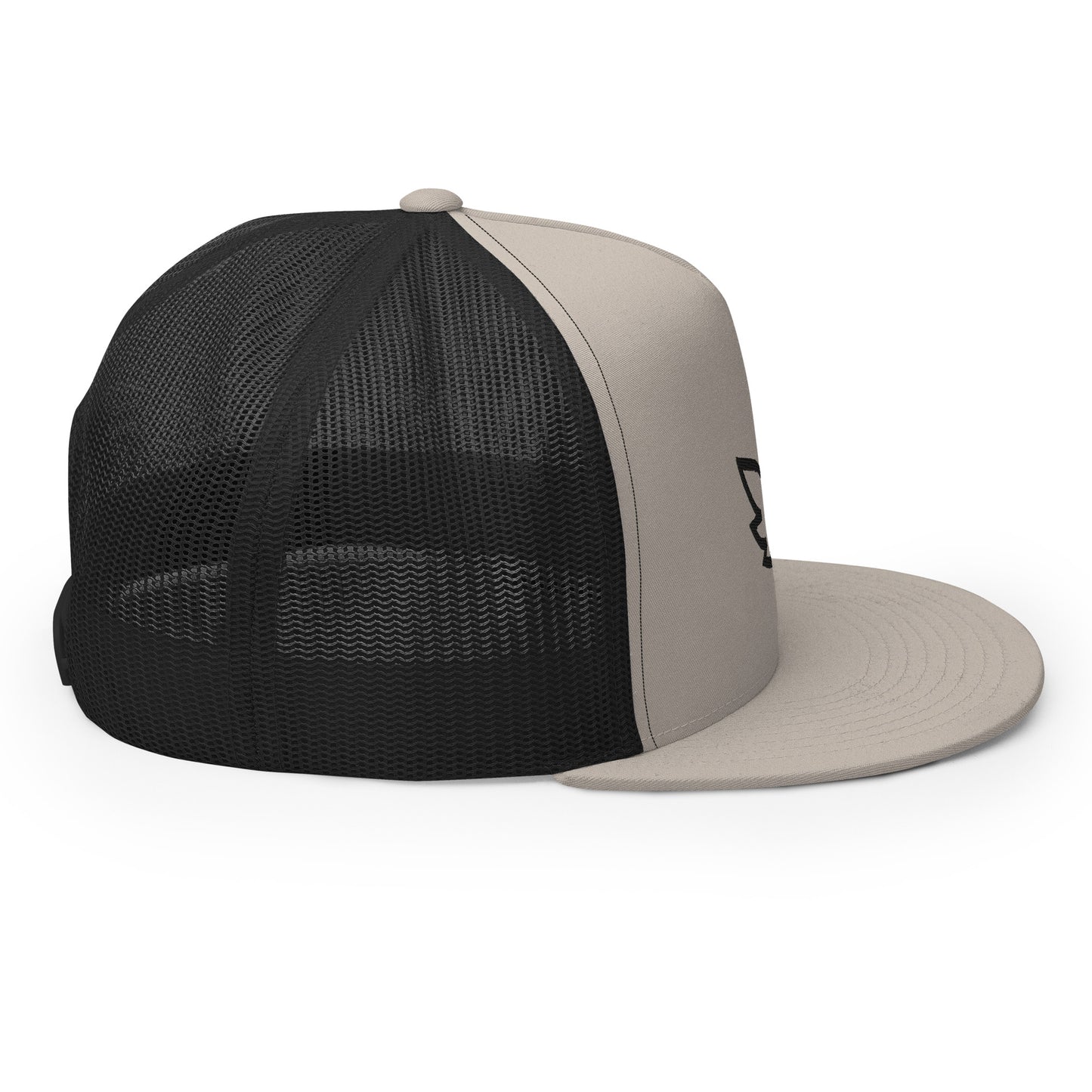 Flat Bill Logo Trucker Cap