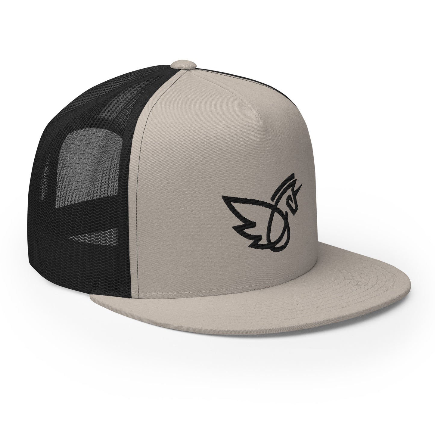 Flat Bill Logo Trucker Cap