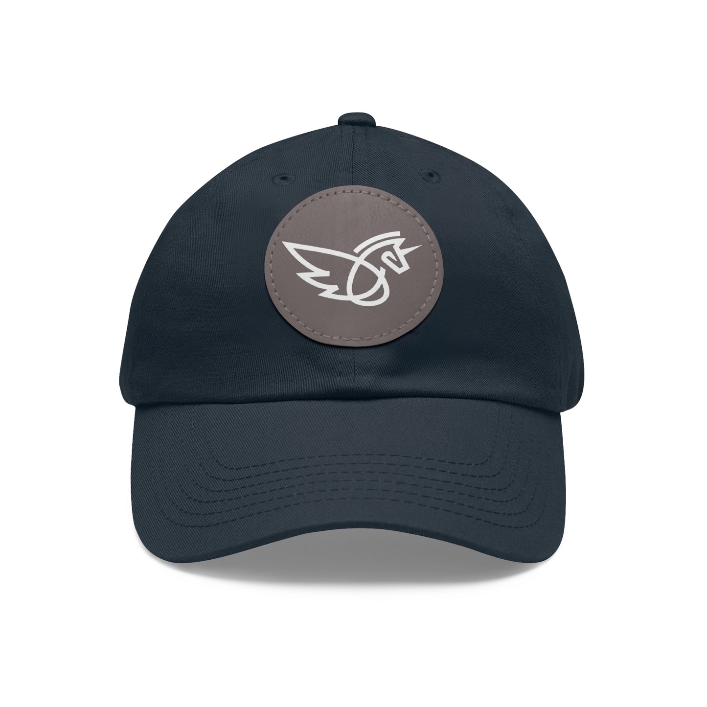 Women's Hat with Leather Logo Patch
