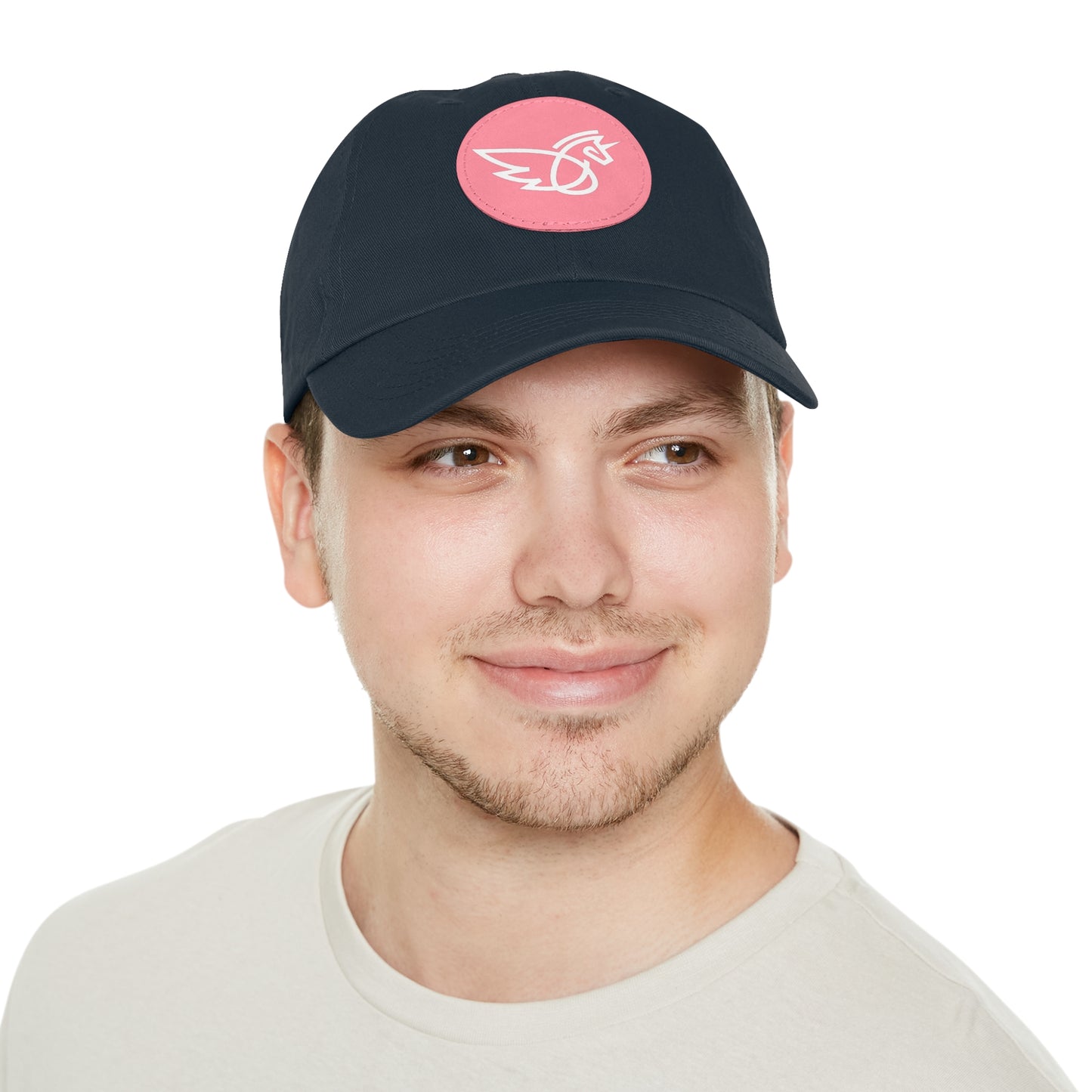 Women's Hat with Leather Logo Patch