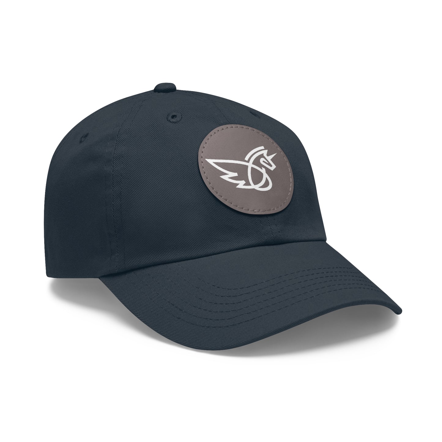 Women's Hat with Leather Logo Patch