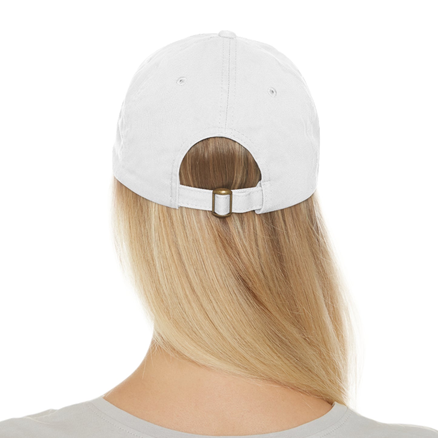 Women's Hat with Leather Logo Patch