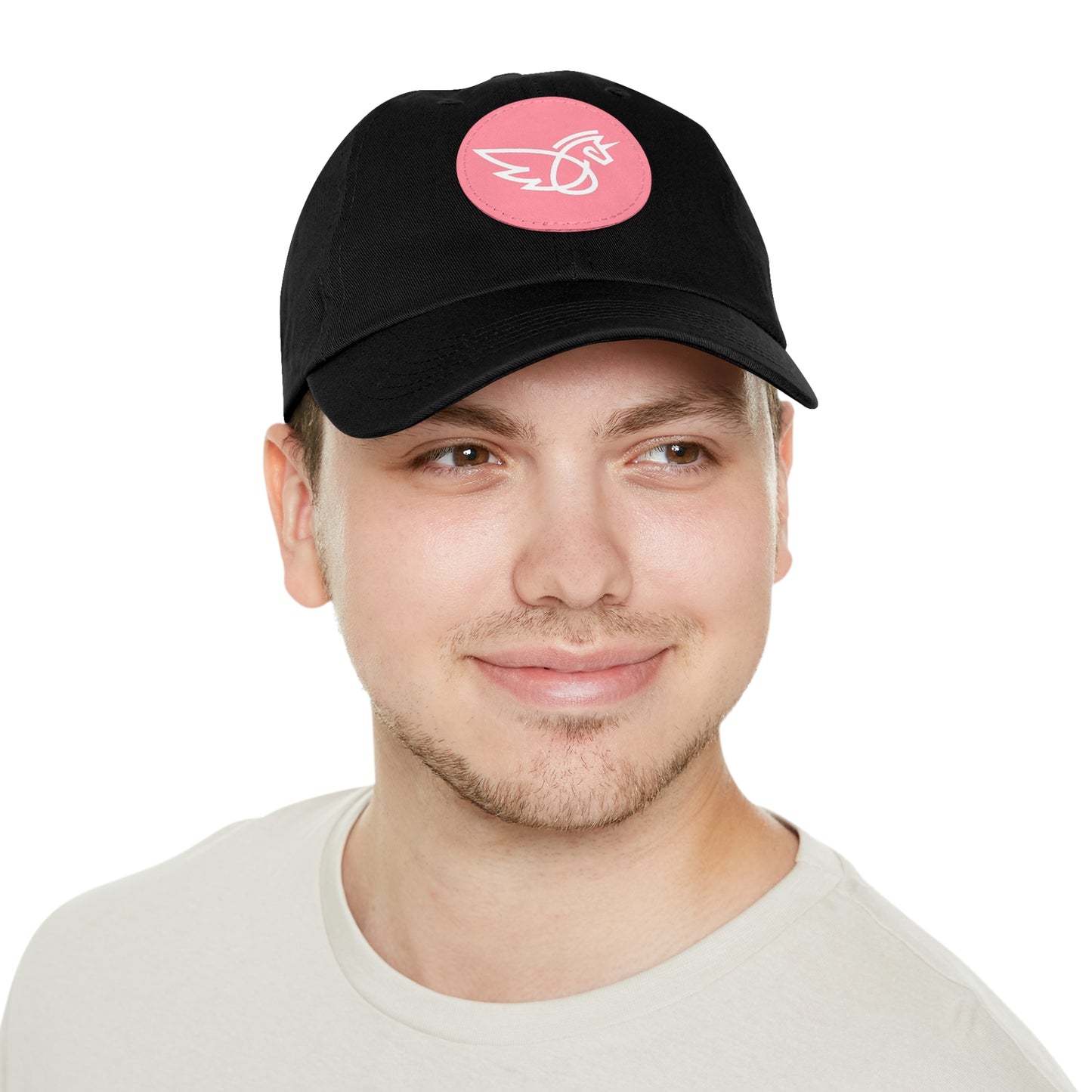 Women's Hat with Leather Logo Patch