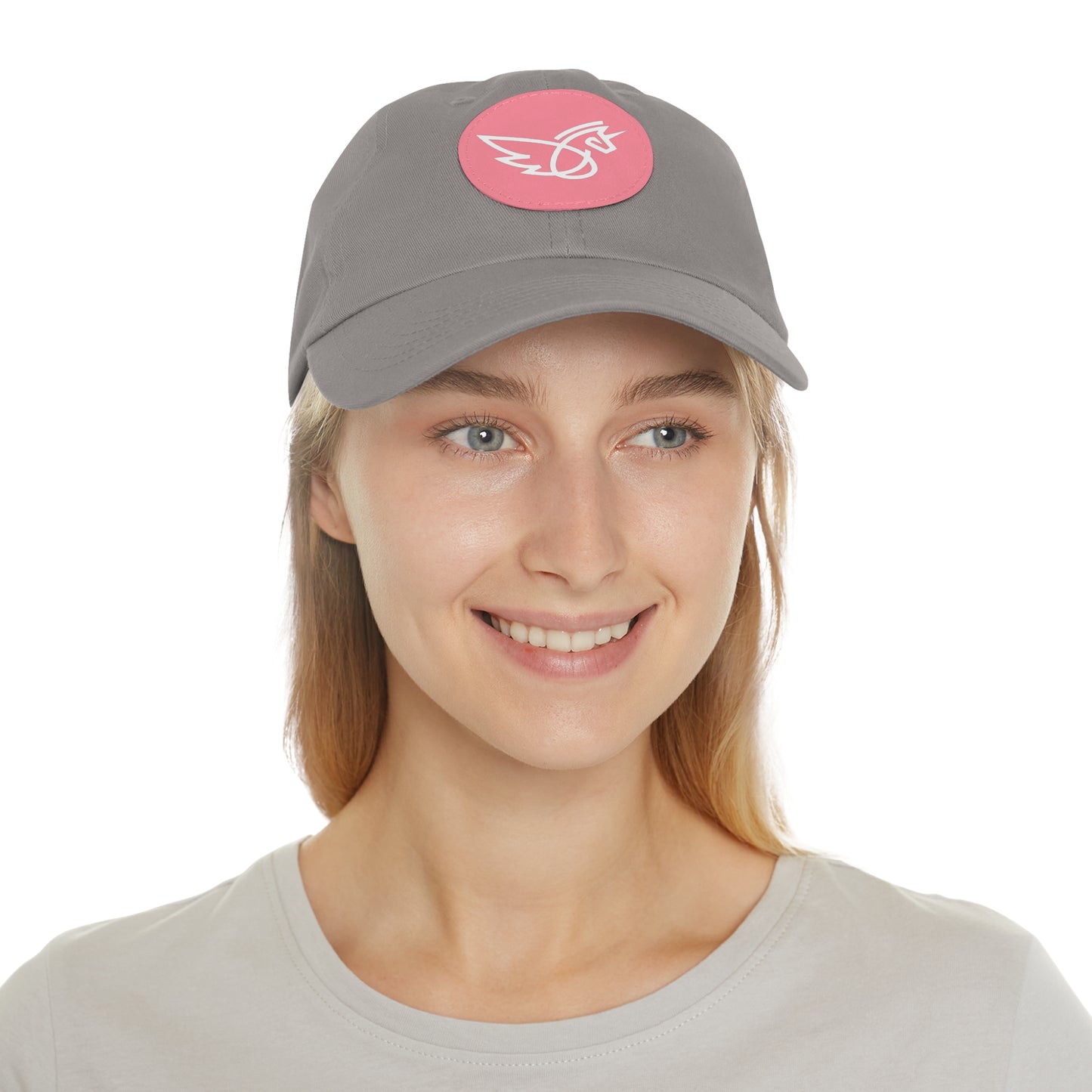 Women's Hat with Leather Logo Patch