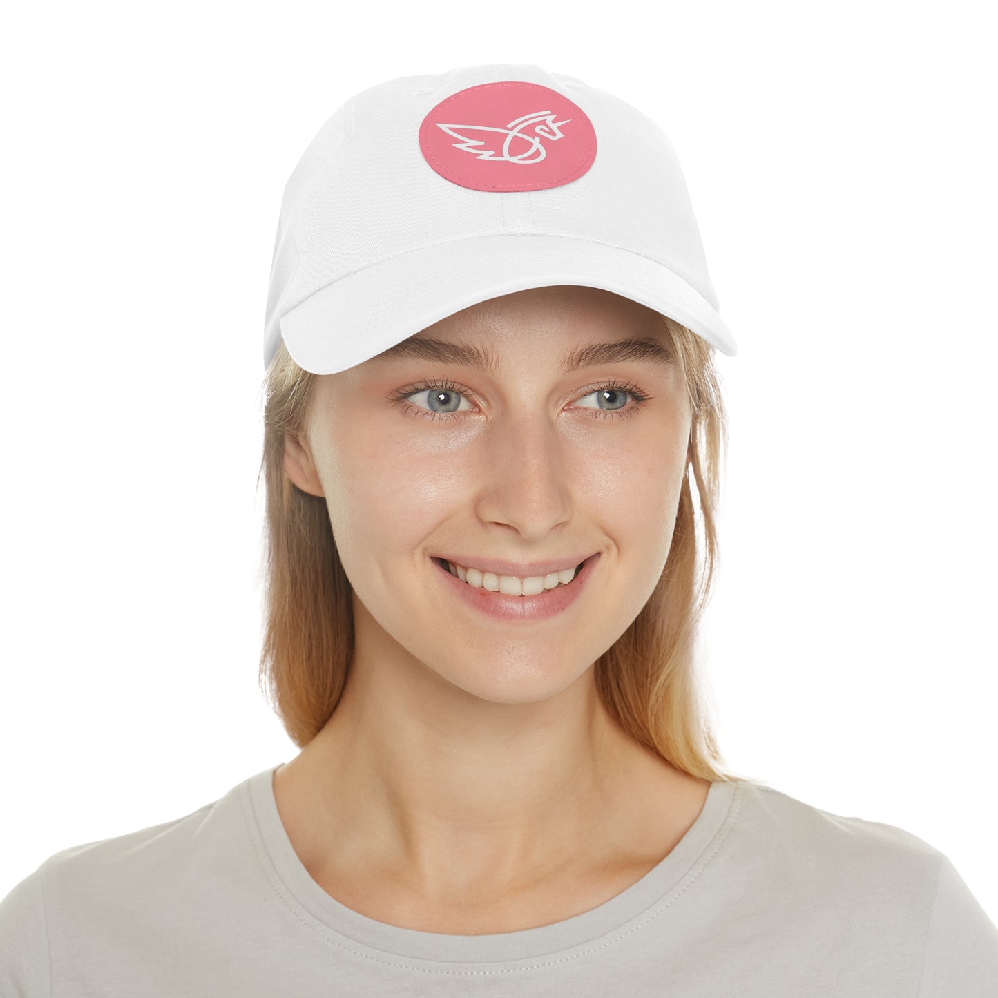 Women's Hat with Leather Logo Patch