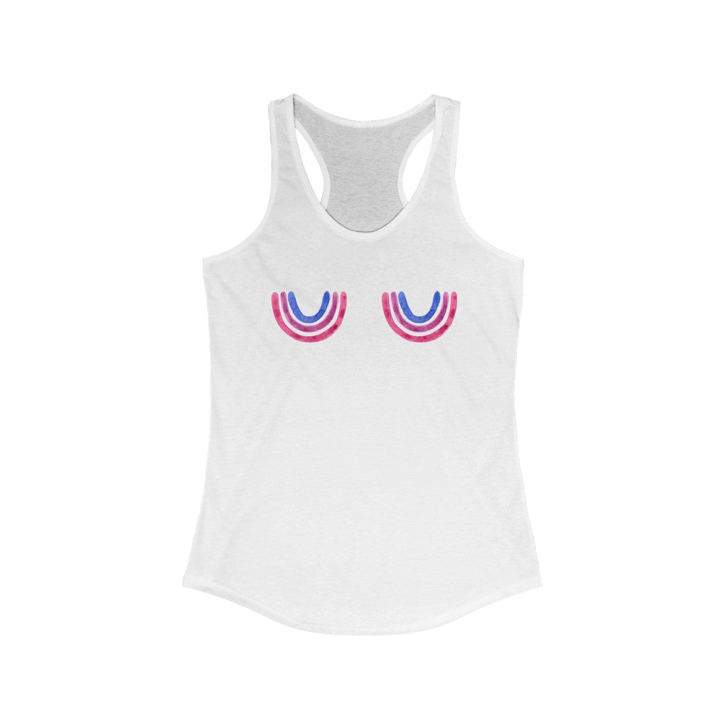 Bi Rainbow Boobies Tank